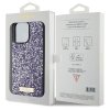 Guess GUHCP15LPFGSBSP iPhone 15 Pro 6.1 fioletowy/purple hardcase Rhinestone Metal Logo